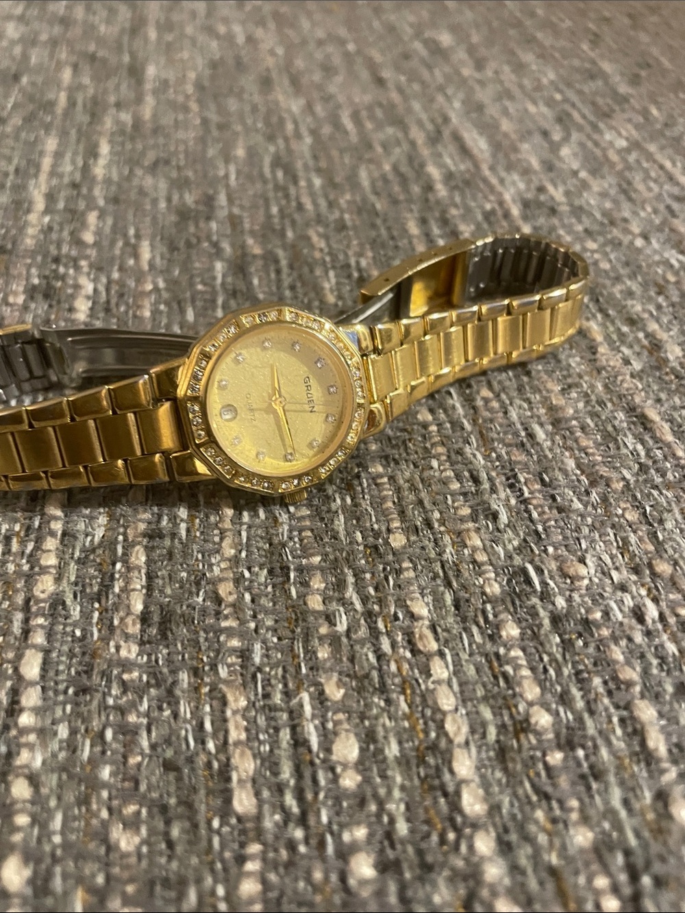 Gruen Gold-Tone Bracelet Watch